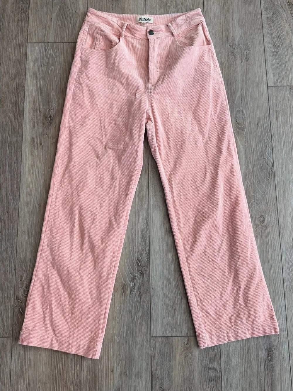 Listicle Pink Wide Leg Corduroy Pants